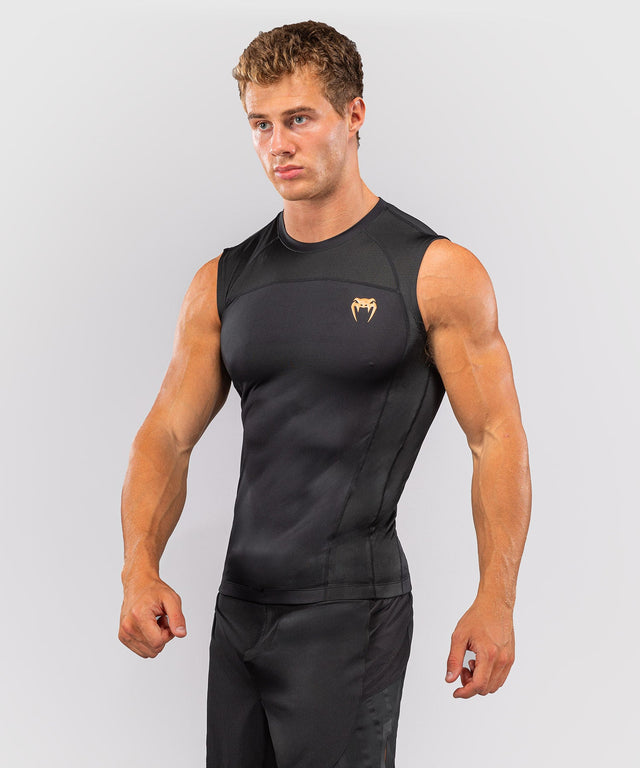 Venum Rashguard G-Fit Revolution Ärmelloses – Schwarz/Kupfer