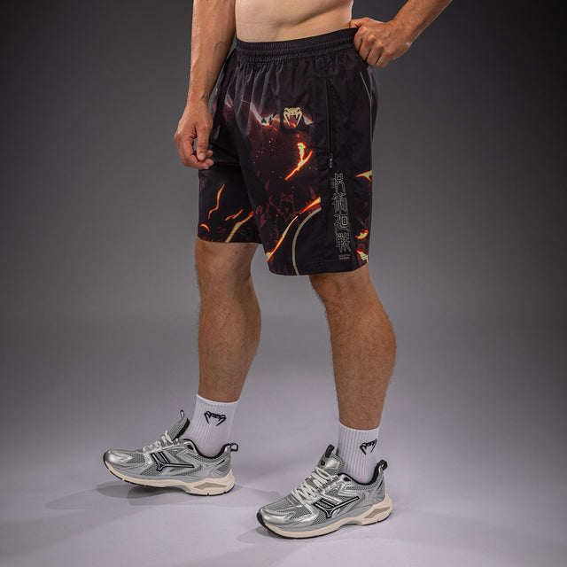 Venum Trainingsshorts Sukuna - Zwart/Lichtbeige