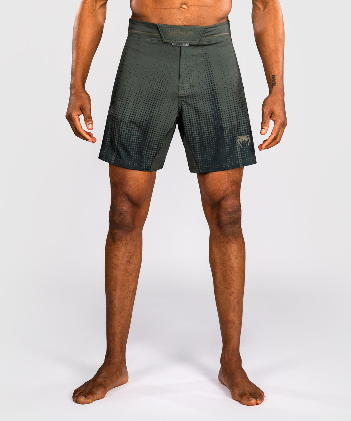 Venum MMA Shorts Stealth - Kaki/Donkergroen