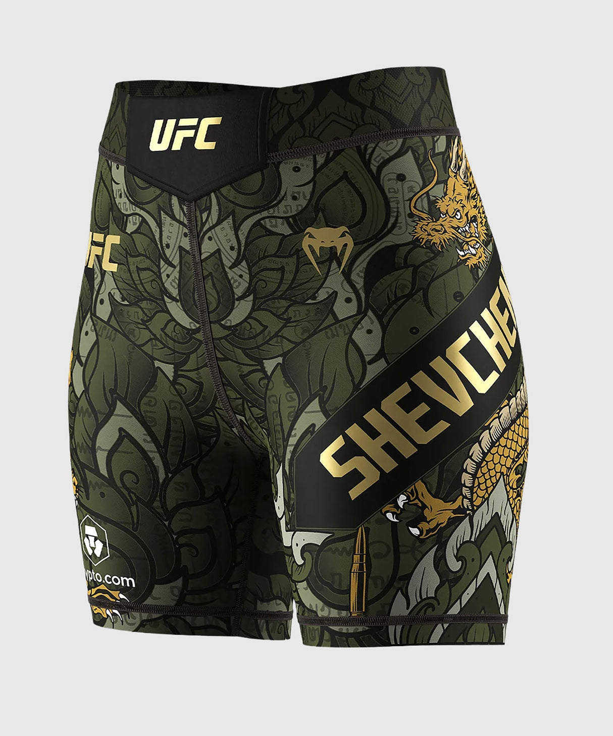 Venum UFC Compressie Shorts Valentina Shevchenko - Groen