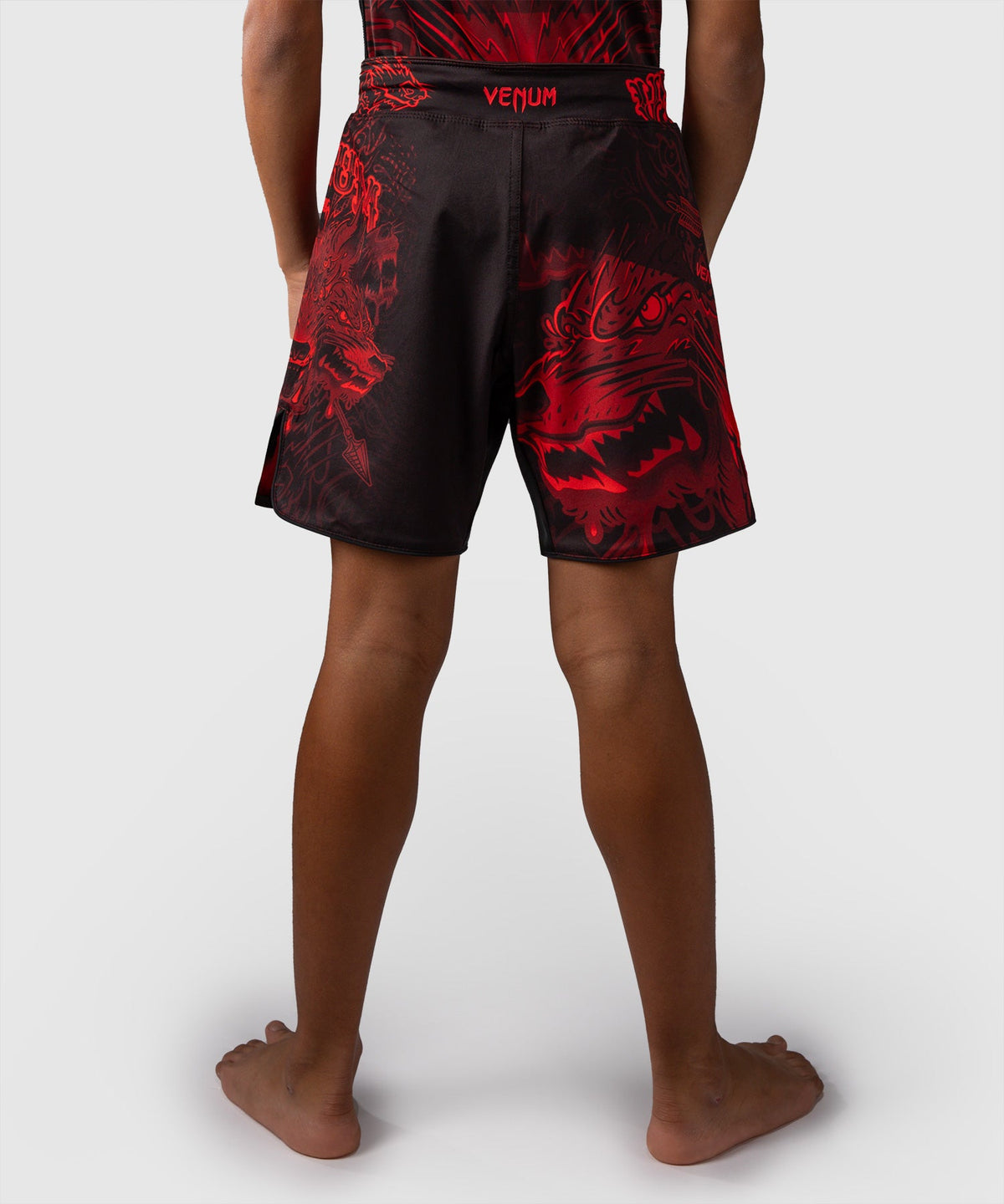 Venum MMA Shorts Wolf Atak Kids - Zwart/Rood