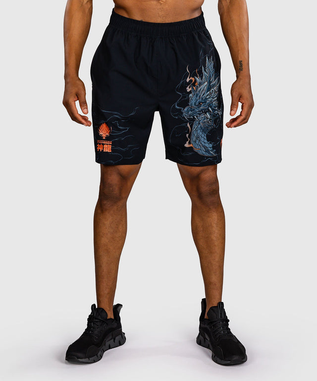 Venum Trainingsshorts Thunder Dragon – Schwarz/Grau/Kupfer