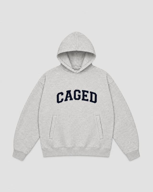 Caged Hoodie Varsity - Grijs Melange