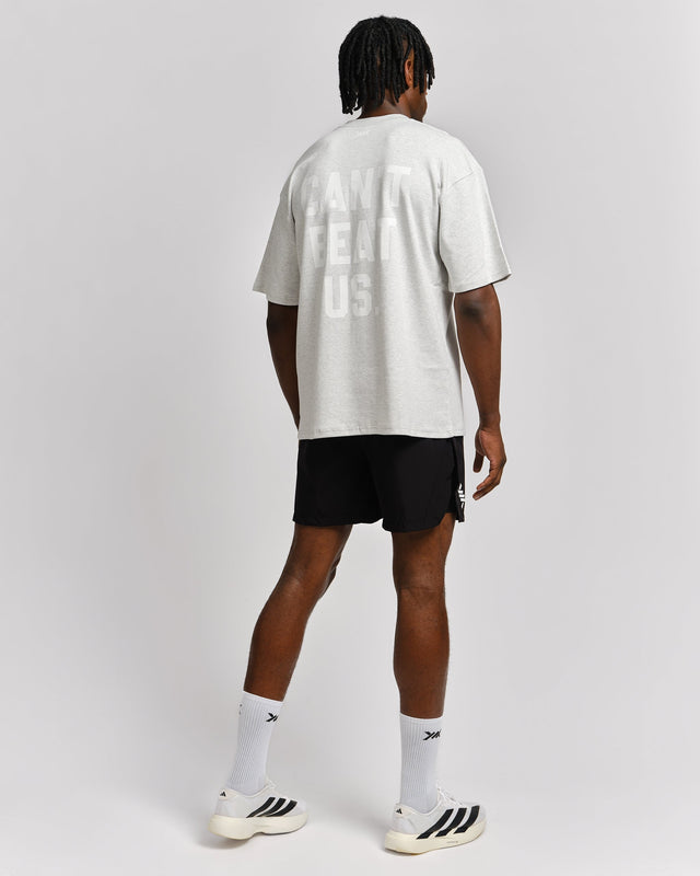 Caged T-Shirt 'CBU' - Lichtgrijs