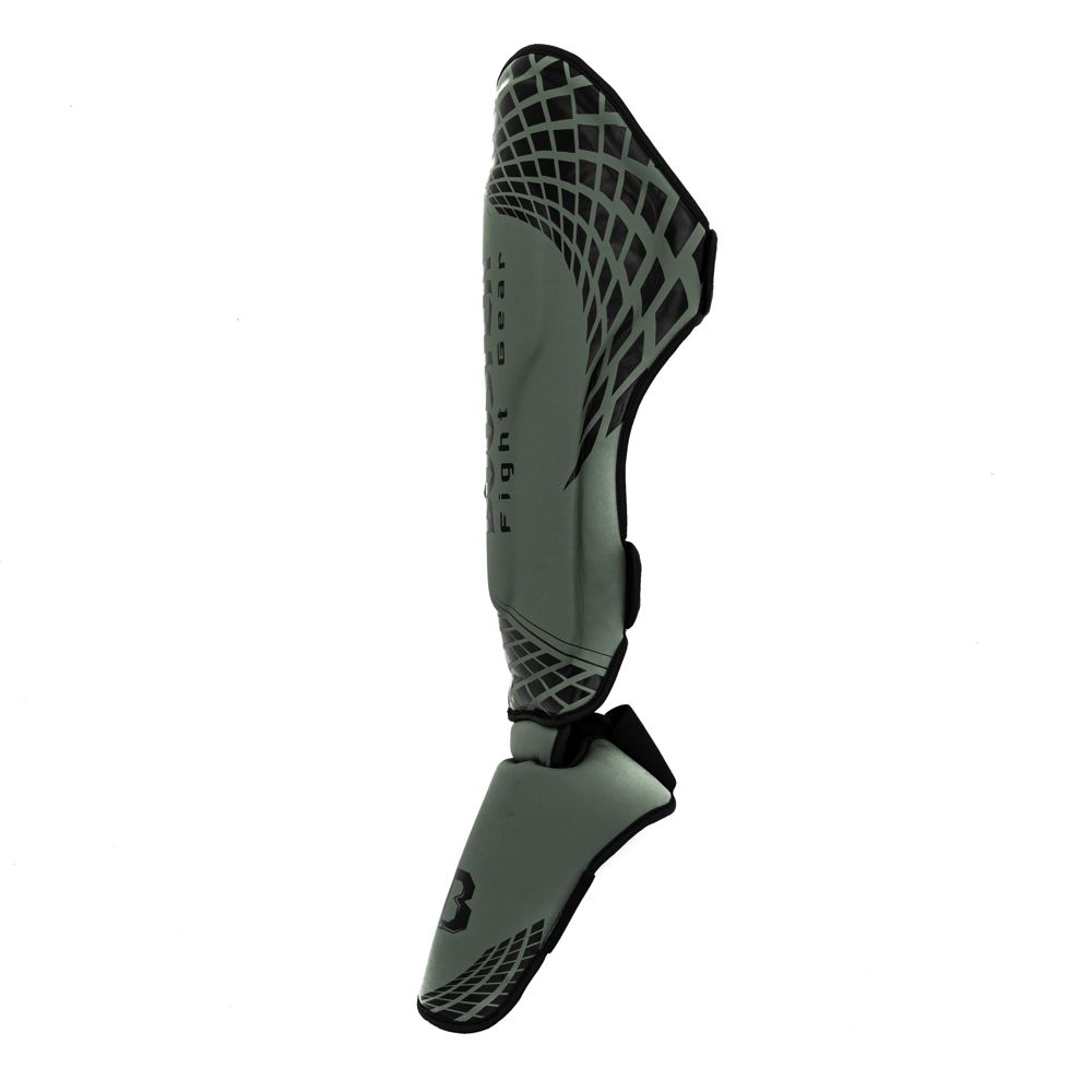 Booster Kickboks Scheenbeschermers BFG Cube - Kaki Groen/Zwart