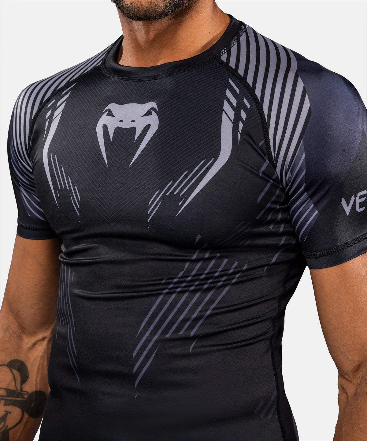 Venum Rashguard No-Gi 6.0 - Zwart/Grijs