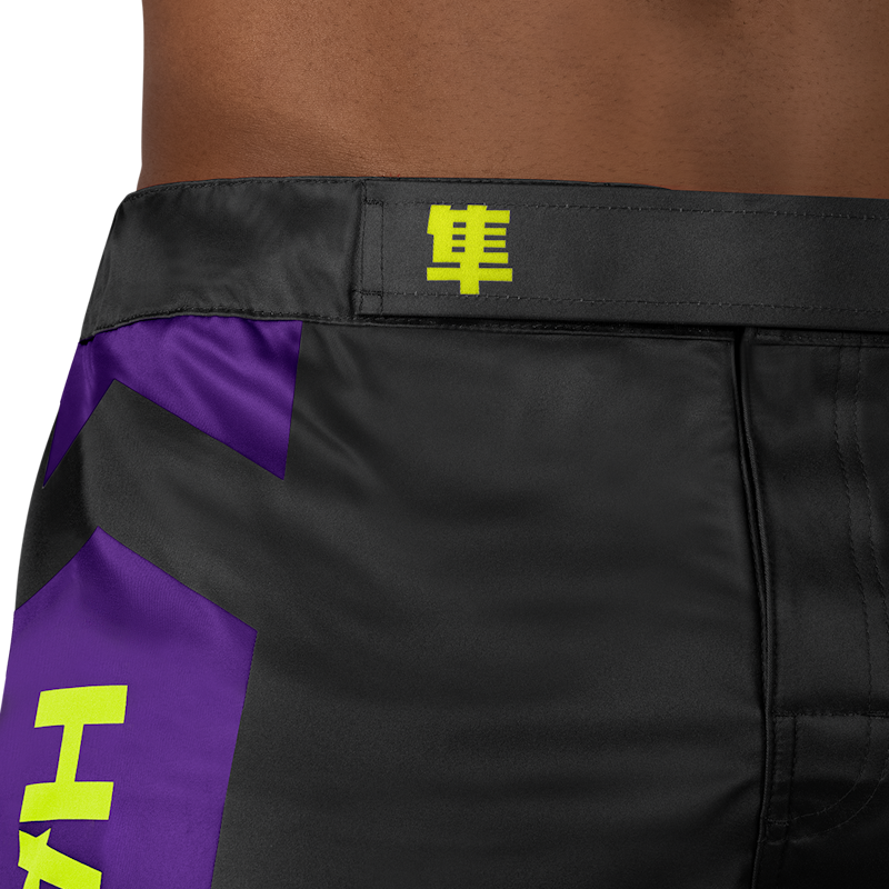 Hayabusa MMA Shorts Icon - Zwart/Neon