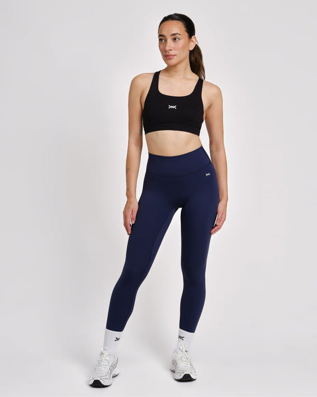 Caged Aspire Leggings – Navy Blau