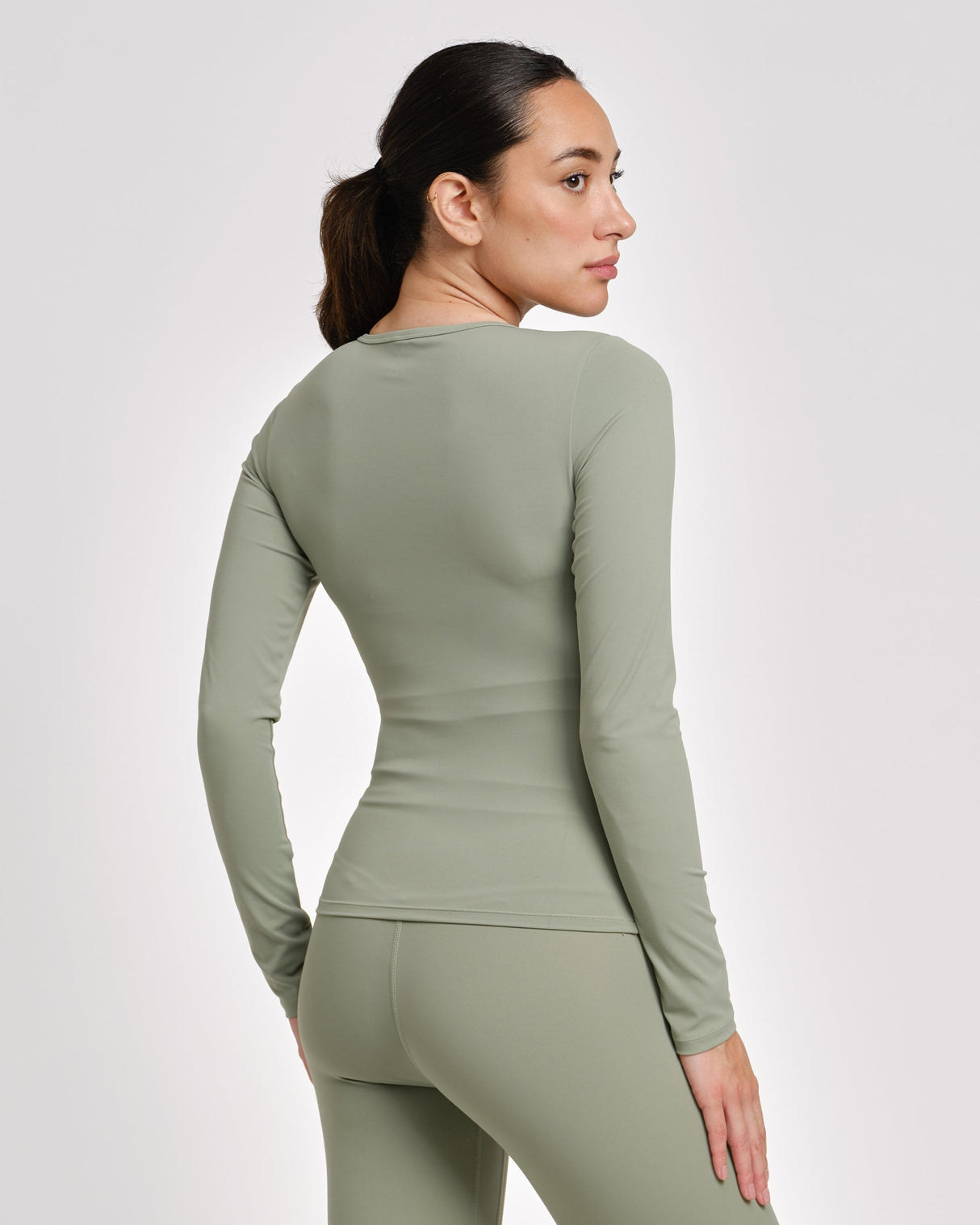 Caged Long Sleeves Aspire - Sage Green