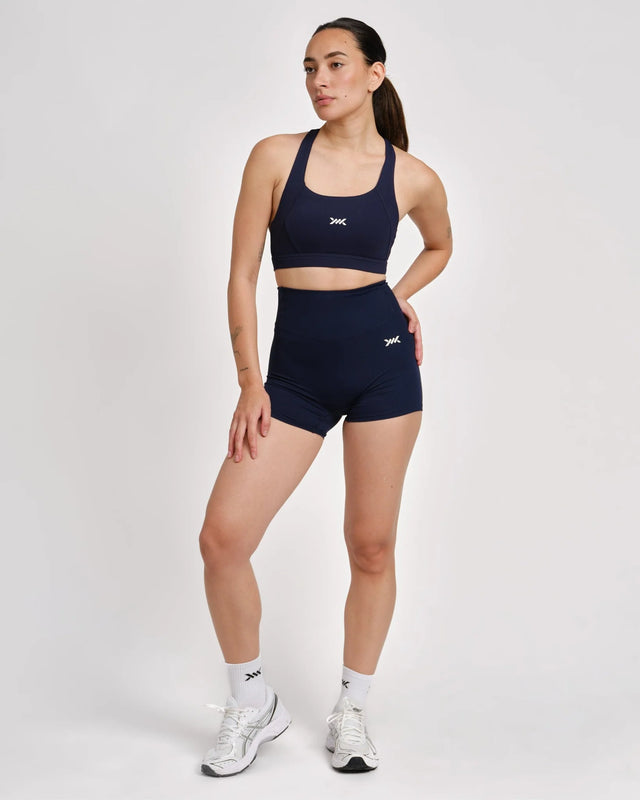 Caged Essential Shorts – Navy Blau
