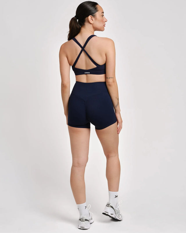 Caged Essential Shorts – Navy Blau