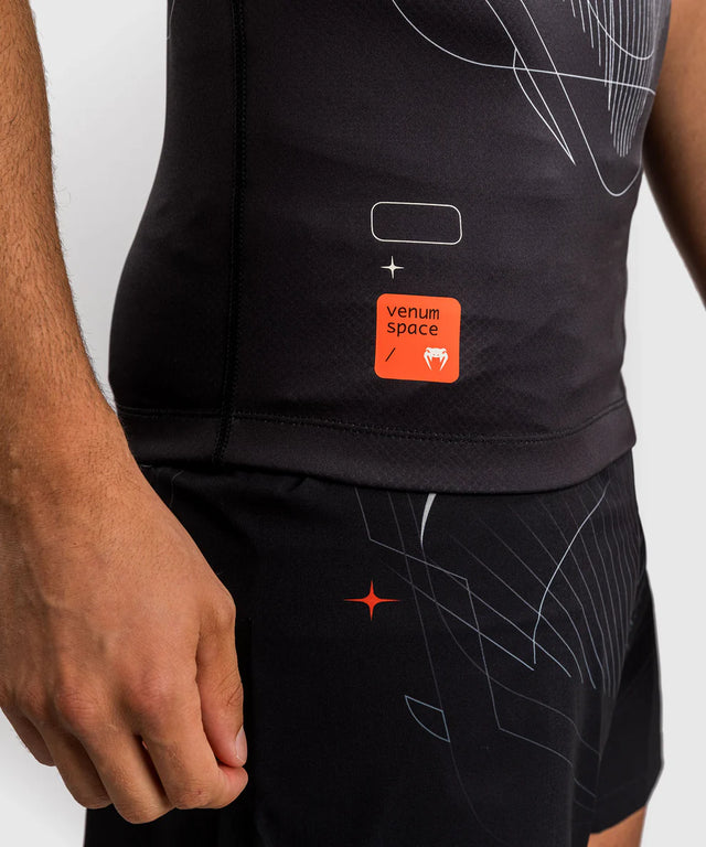 Venum Rashguard Kurzarm Eclipse - Schwarz