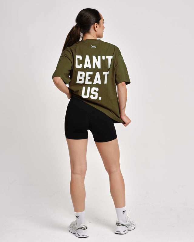 Caged T-Shirt 'CBU' – Khaki Grün