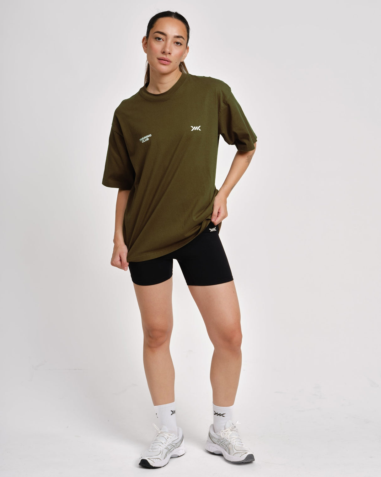 Caged T-Shirt Training Club - Kaki Groen