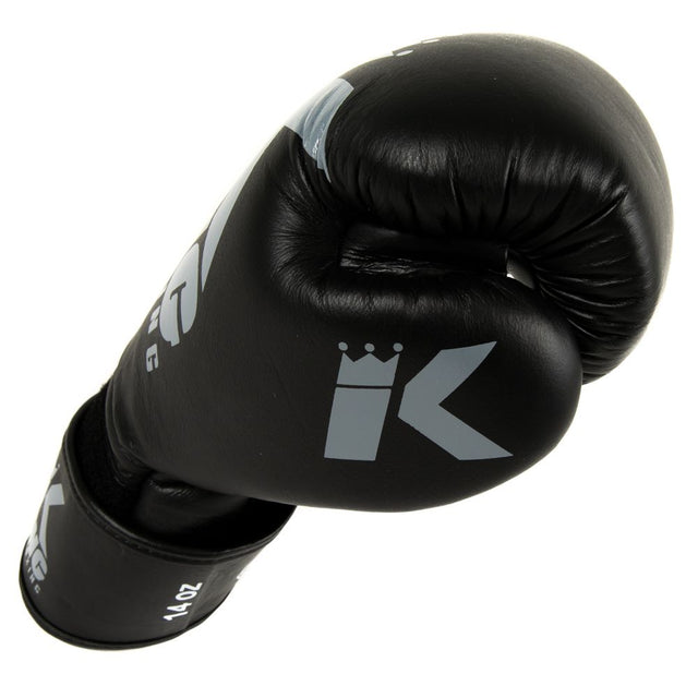 King Pro Boxing Boxhandschuhe Platinum – Schwarz/Grau