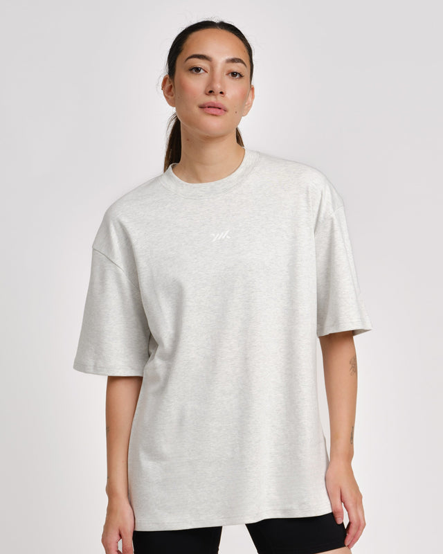 Caged T-shirt 'CBU' – Ljusgrå