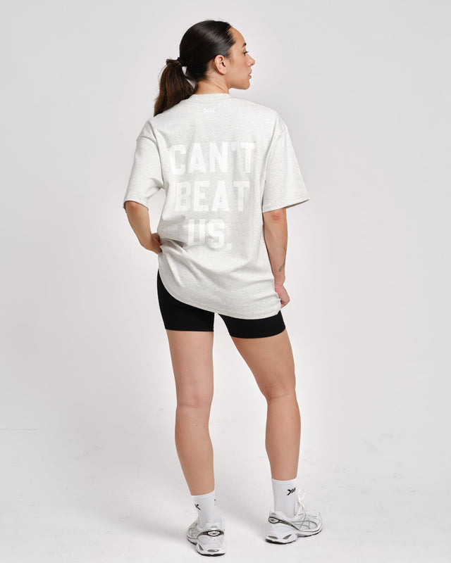 Caged T-shirt 'CBU' – Ljusgrå