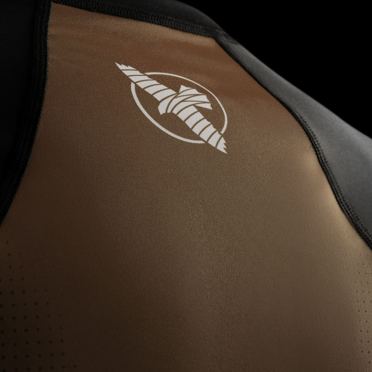 Hayabusa Rashguard Pro Ranked Korte Mouwen - Bruin