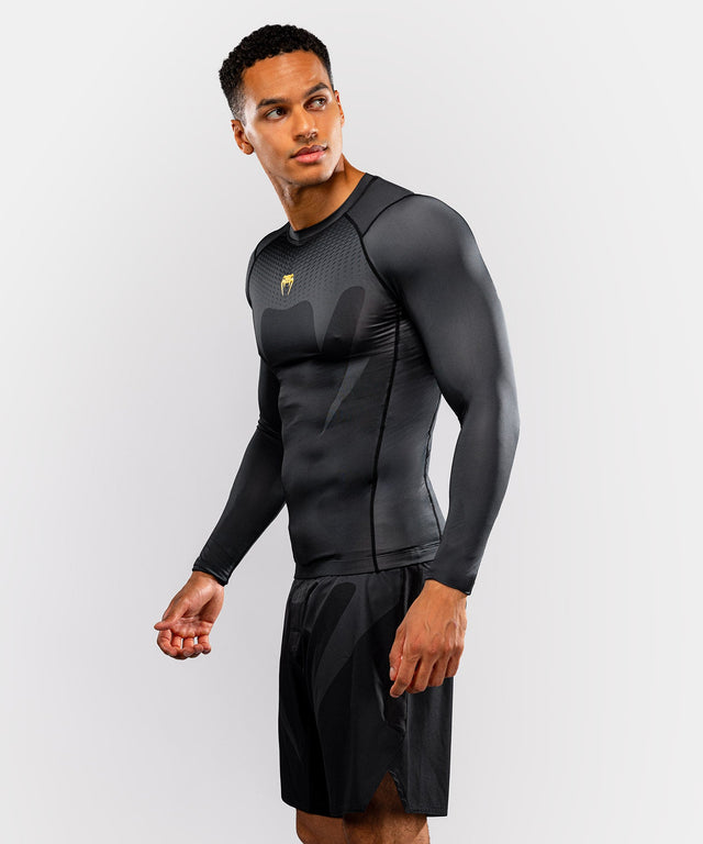 Venum Longsleeve Attack Lange Mouwen - Zwart/Goud