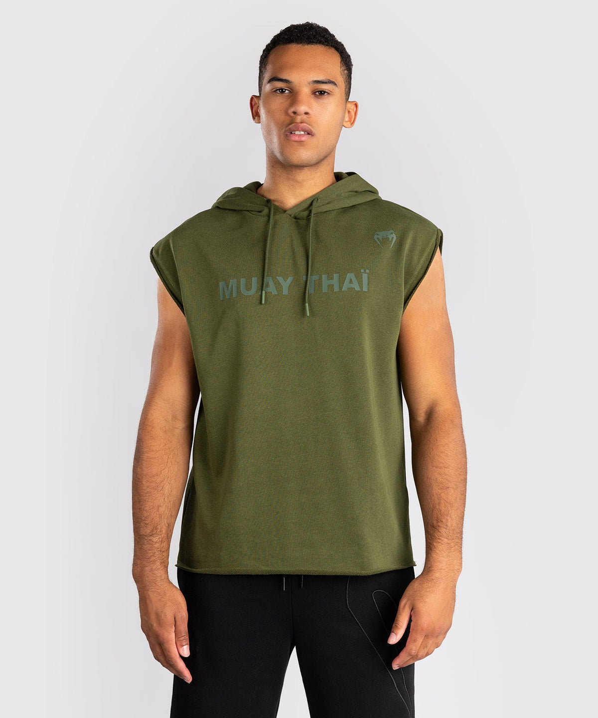 Venum Hoodie Muay Thai VT Mouwloze - Militair Groen