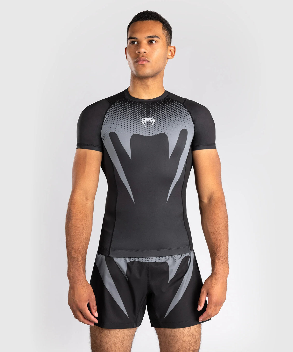 Venum No Gi Rashguard Korte Mouwen - Zwart/Zilver