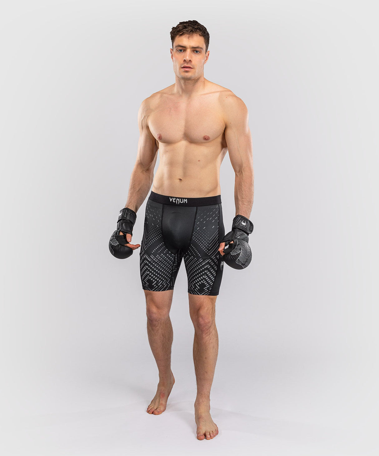Venum Compressiebroek Midnight Fury - Zwart/Grijs/Zilver