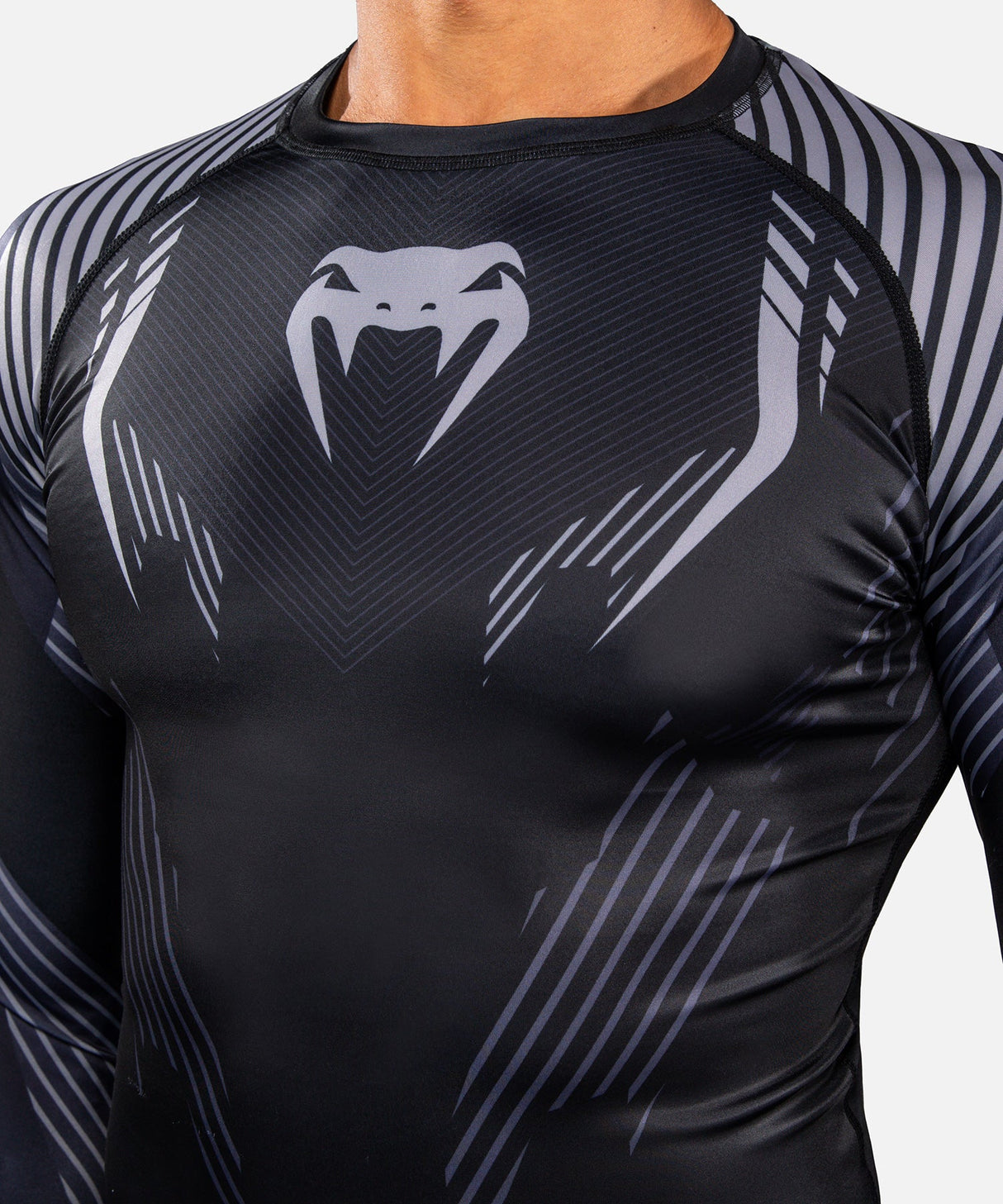 Venum Rashguard No-Gi 6.0 - Zwart/Grijs