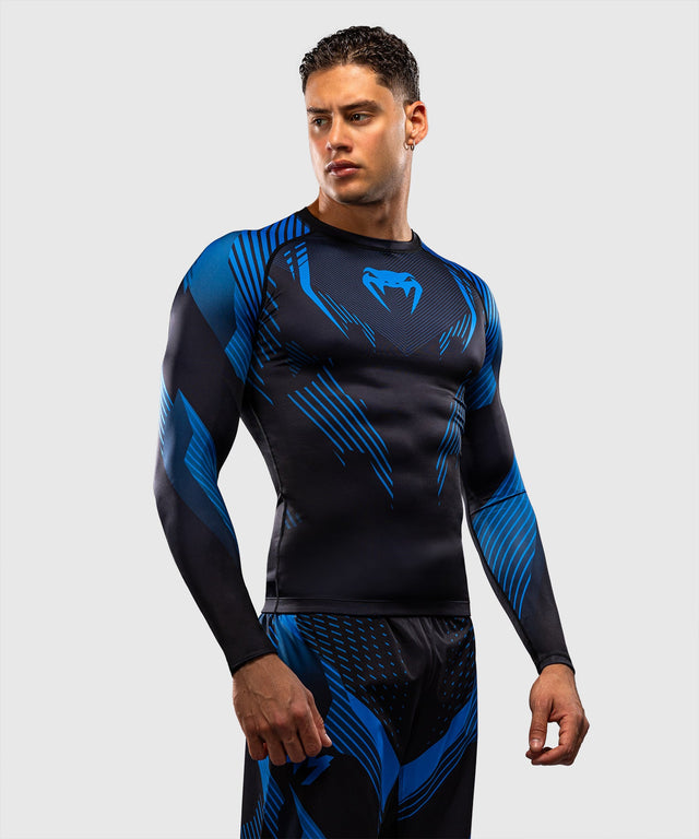 Rashguard Venum No-Gi 6.0 Manches longues – Noir/Bleu