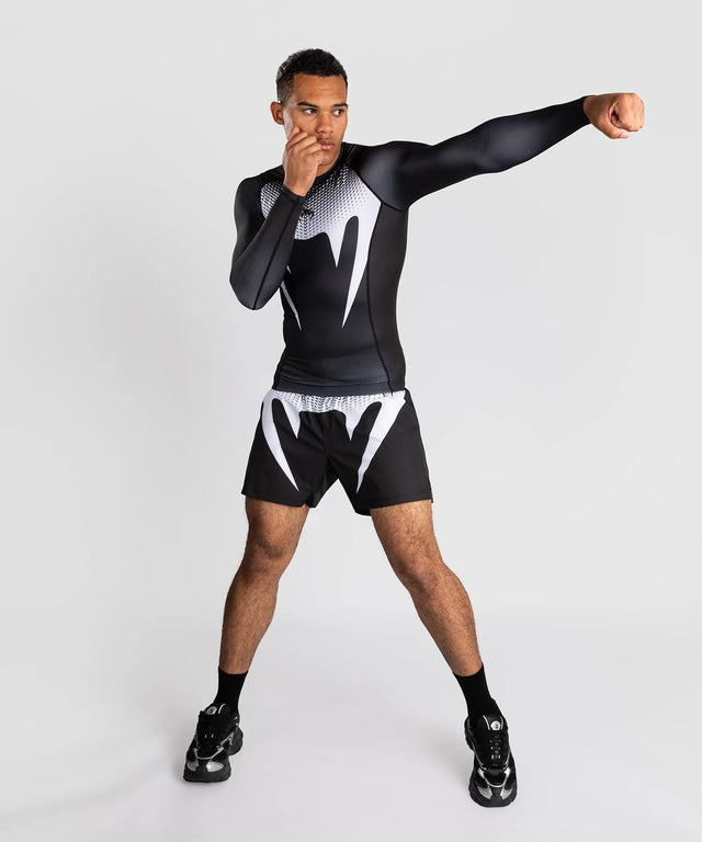 Venum No-Gi Rashguard Long Sleeve - Black/White