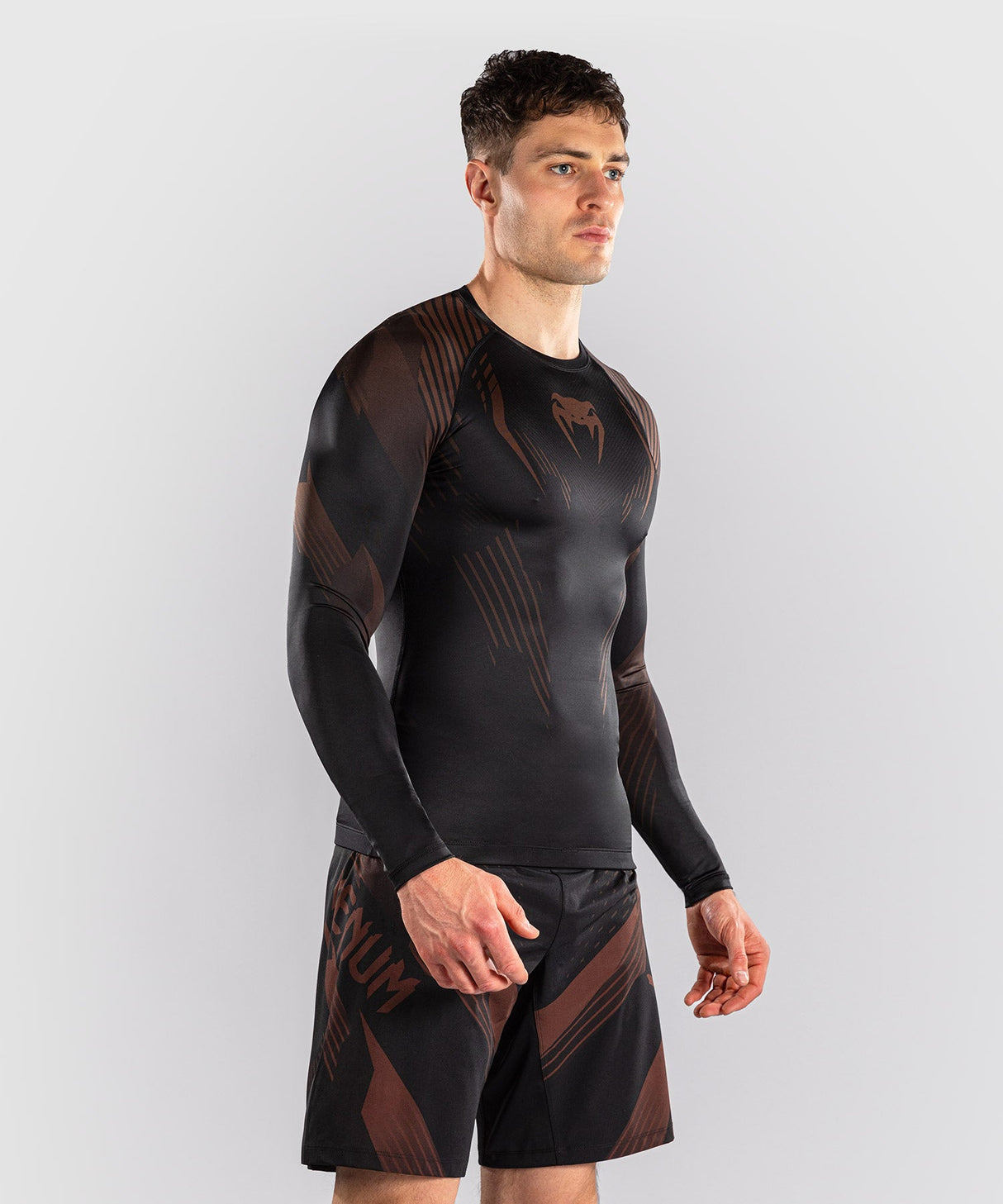 Venum Rashguard No-Gi 6.0 - Zwart/Bruin