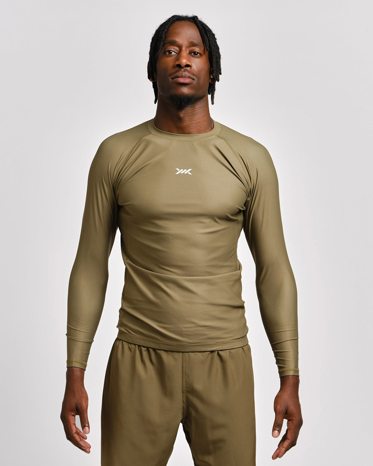Caged Rashguard Tactical Lange Mouwen - Legergroen