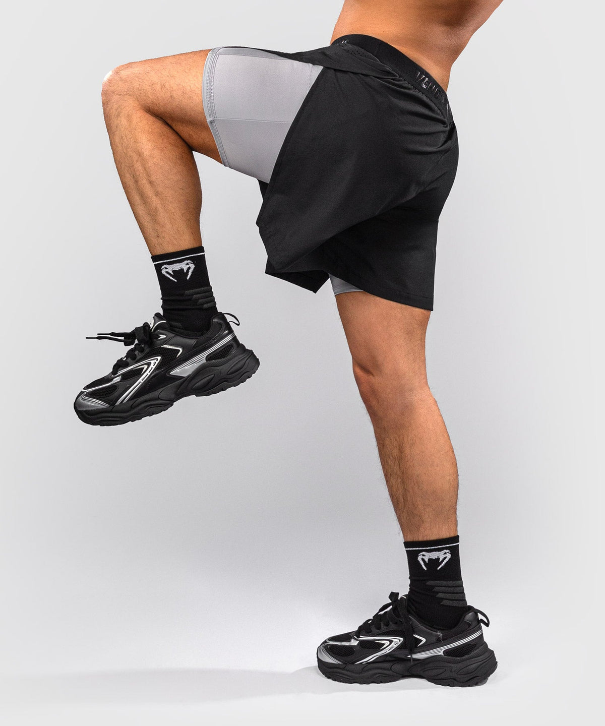 Venum Trainingsshort Lazer - Zwart/Grijs