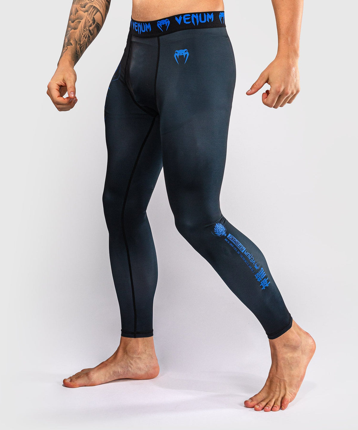 Venum Compressiebroek Thunder Dragon - Zwart/Koningsblauw