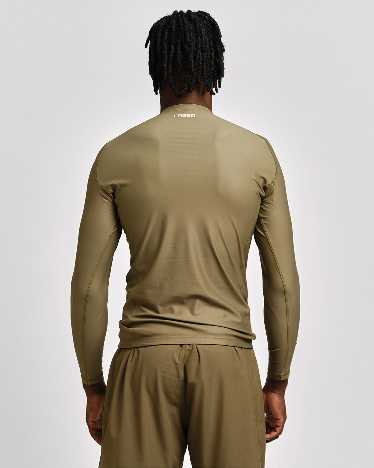 Caged Rashguard Tactical Lange Mouwen - Legergroen