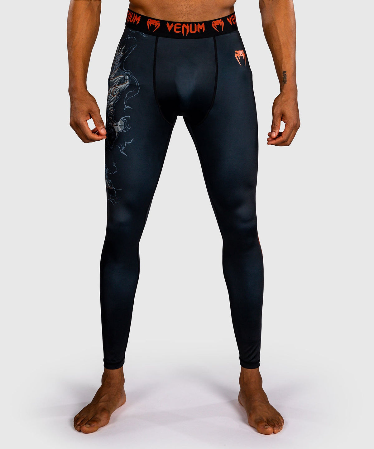 Venum Compressiebroek Thunder Dragon - Zwart/Grijs/Koper