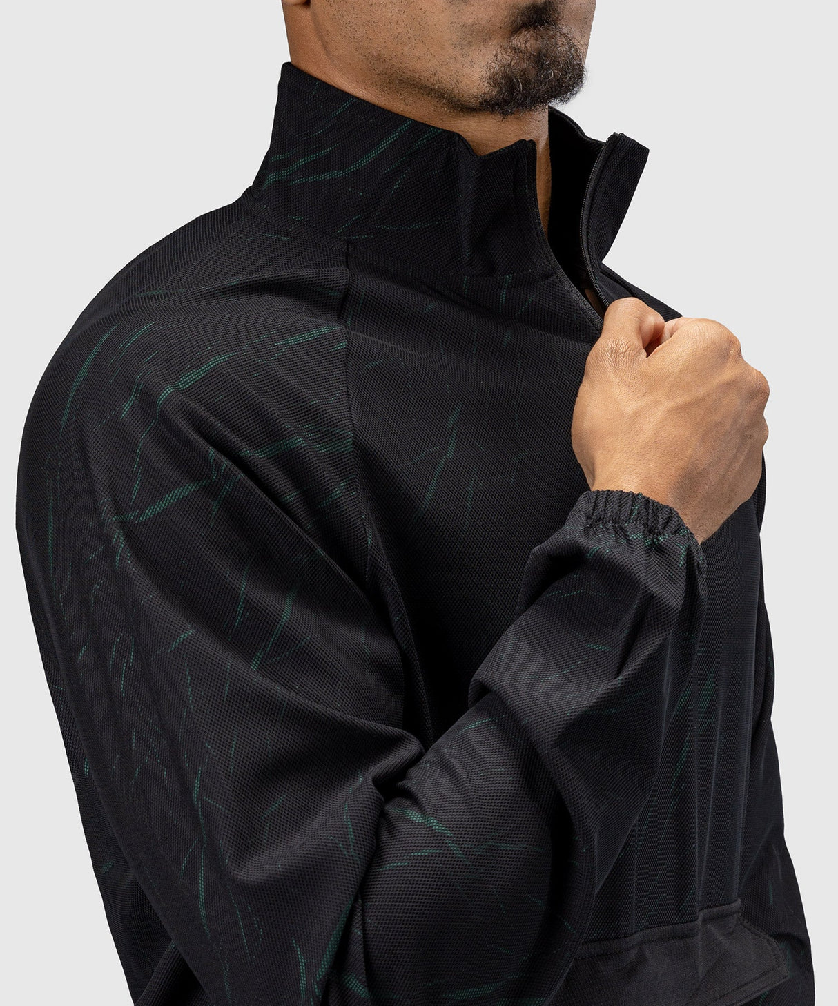 Venum Trainingsjack Trooper - Zwart/Forest Green