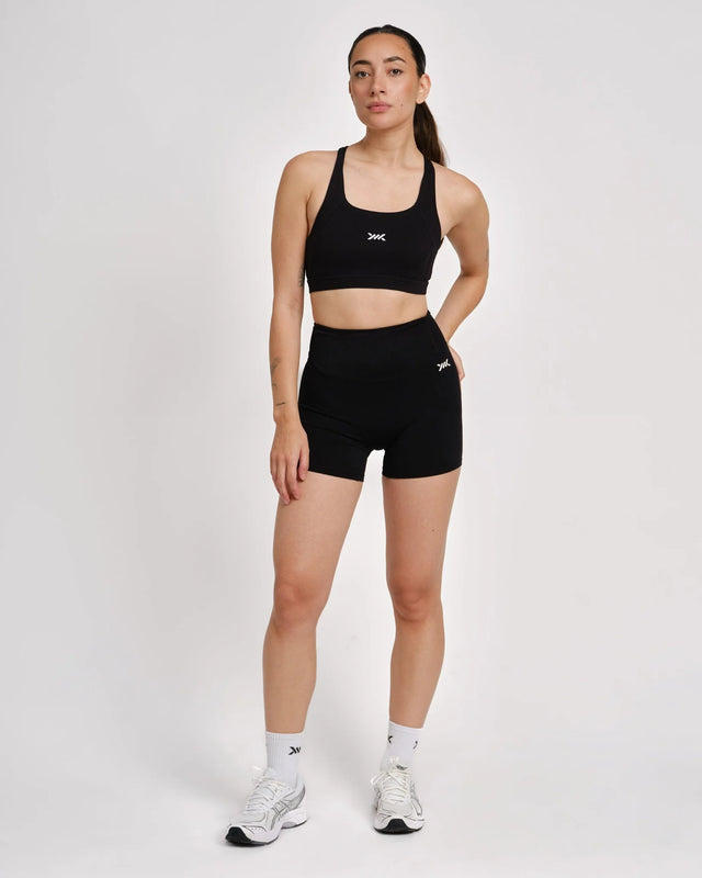 Caged Essential Shorts – Schwarz