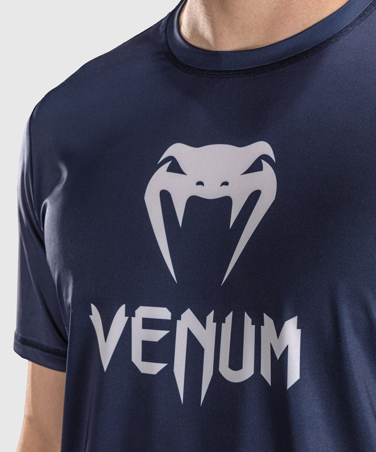 Venum T-Shirt Classic Dry Tech - Marineblauw/Wit