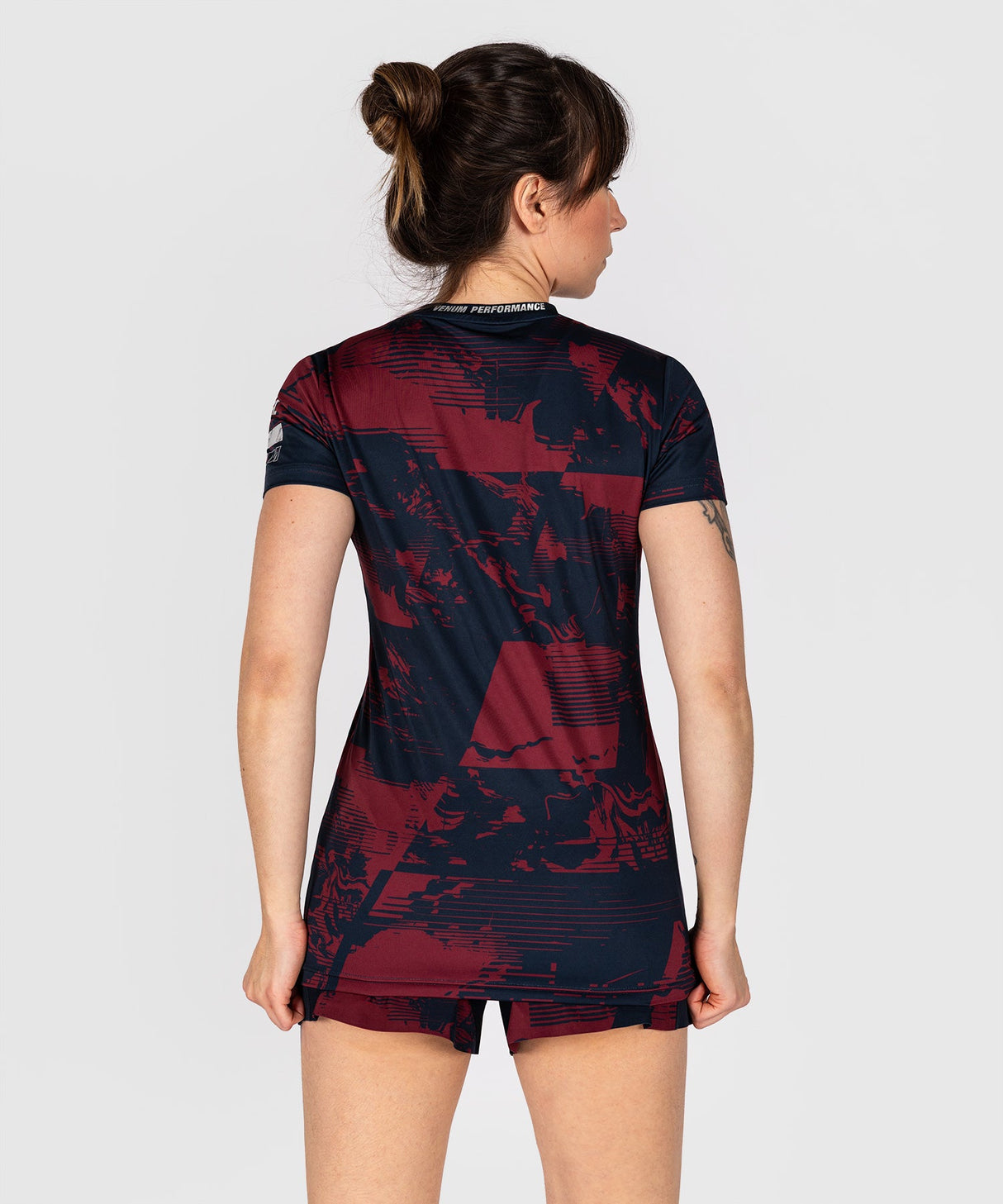 Venum UFC T-Shirt Zenith Short Sleeves Women's – Navy/Burgundy/Silver