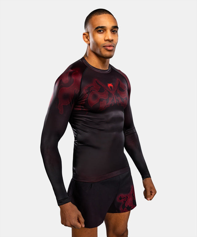 Rashguard Venum Spectre Długie Rękawy – Czarny/Czerwony