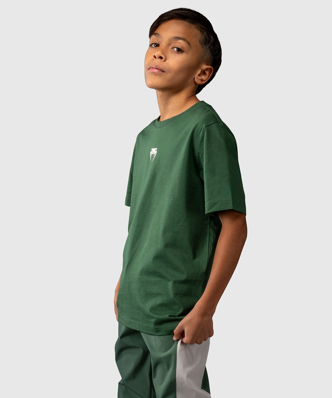Venum T-Shirt Contender Kids - Korte Mouwen - Groen/Gebroken Wit