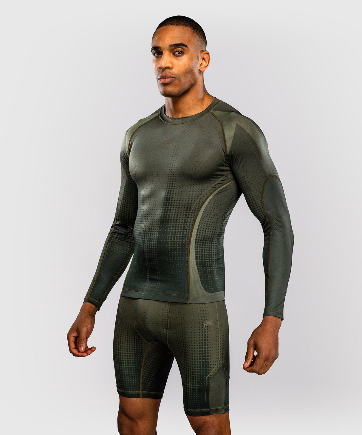 Venum Rashguard Stealth - Kaki/Legergroen