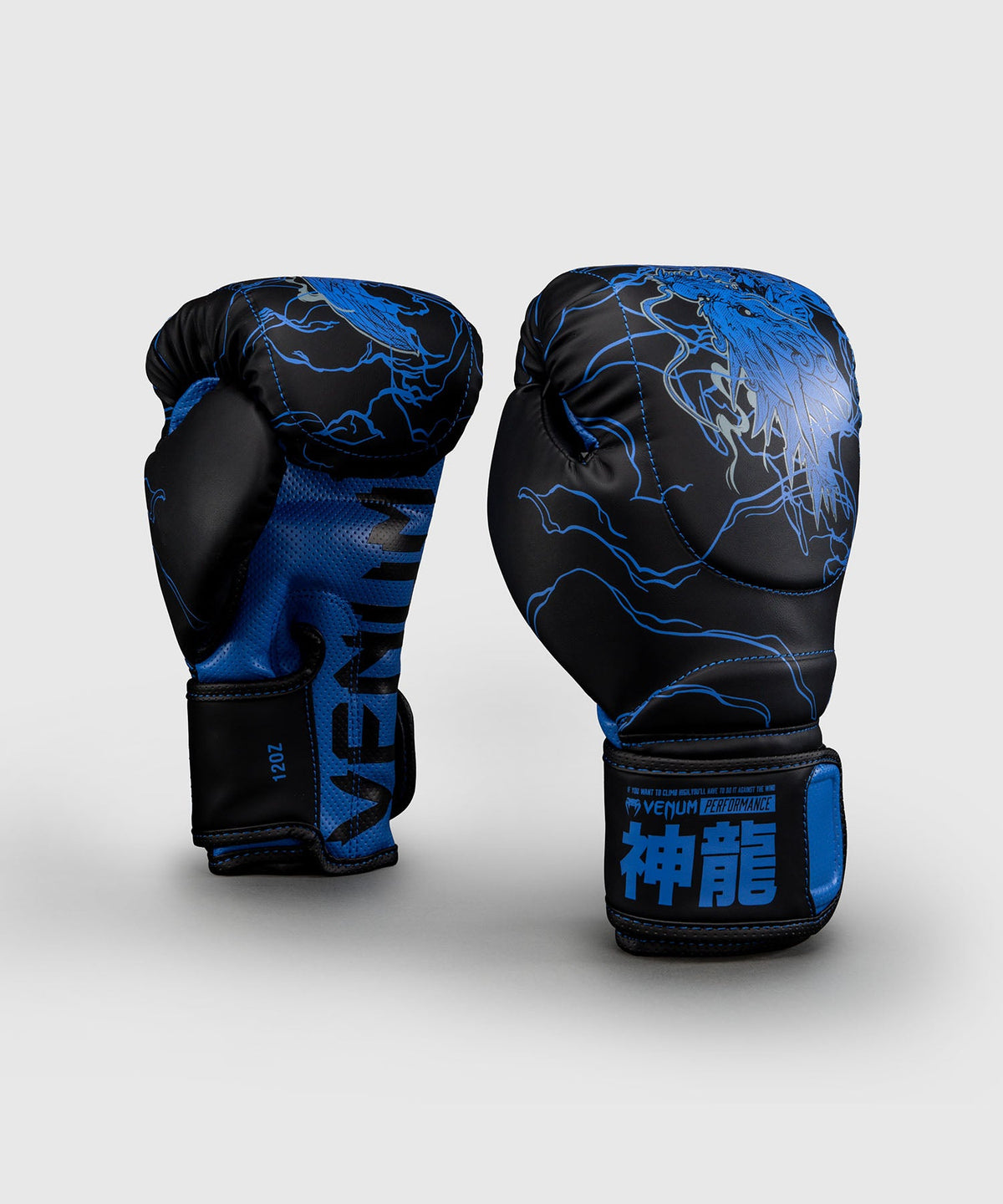 Venum Bokshandschoenen Thunder Dragon - Zwart/Koningsblauw