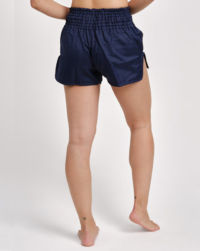 Caged Classic Muay Thai Shorts - Navy Blue