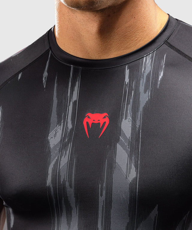 Venum Rashguard Demon Korte Mouwen - Zwart/Grijs