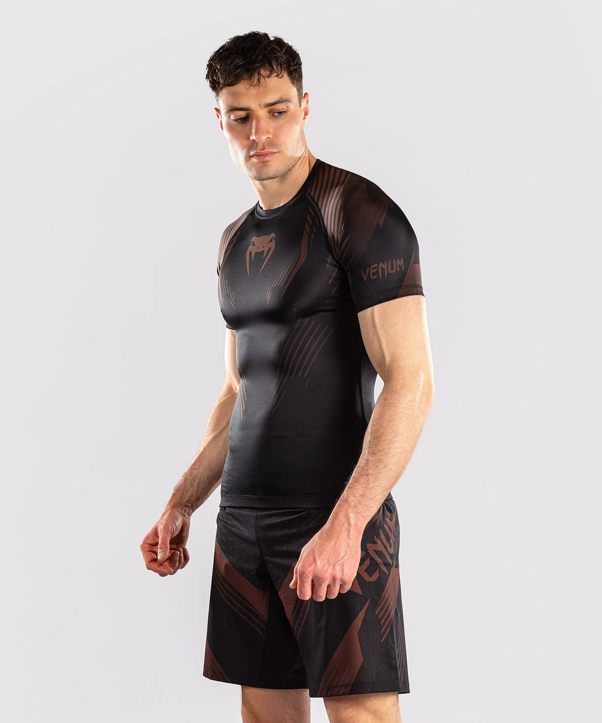 Venum Rashguard No-Gi 6.0 - Zwart/Bruin