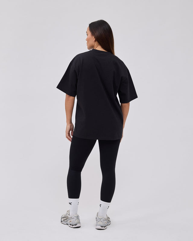 Caged Classic T-Shirt – Schwarz
