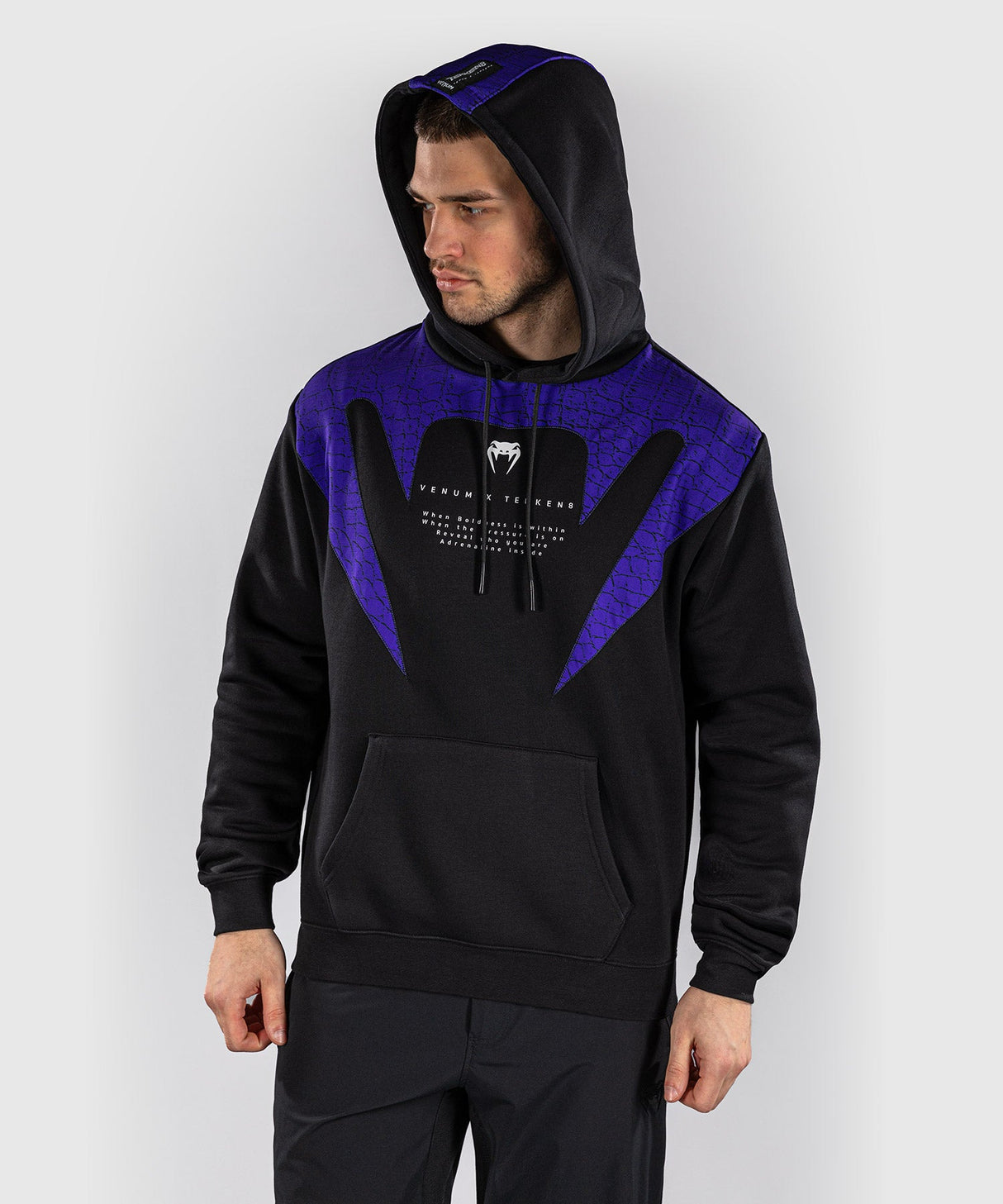 Venum Hoodie x TEKKEN 8 Kazuya - Zwart/Paars