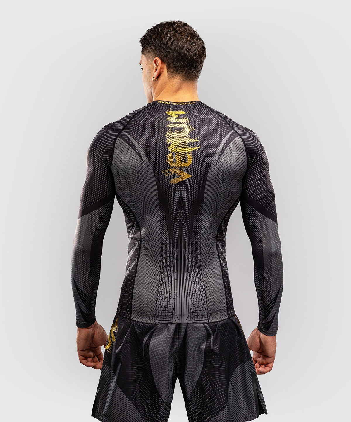 Venum Rashguard Galactic 3.0 - Zwart/Goud