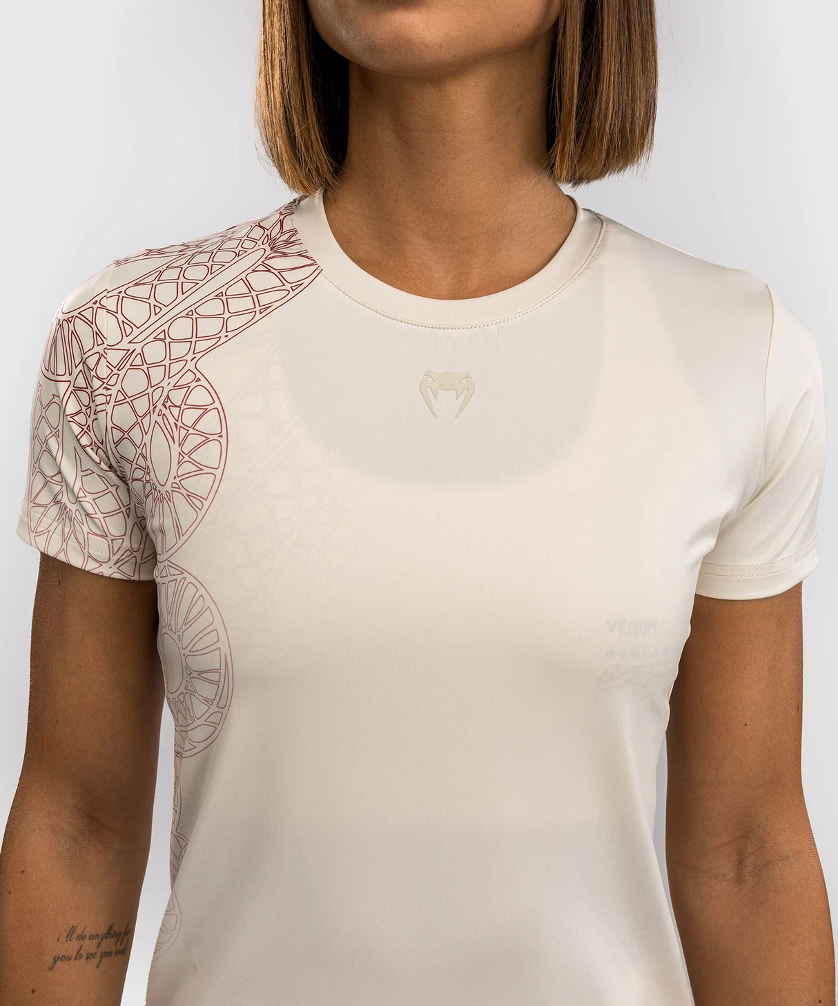 Venum Dames Dry Tech T-Shirt Serpenti - Ivory